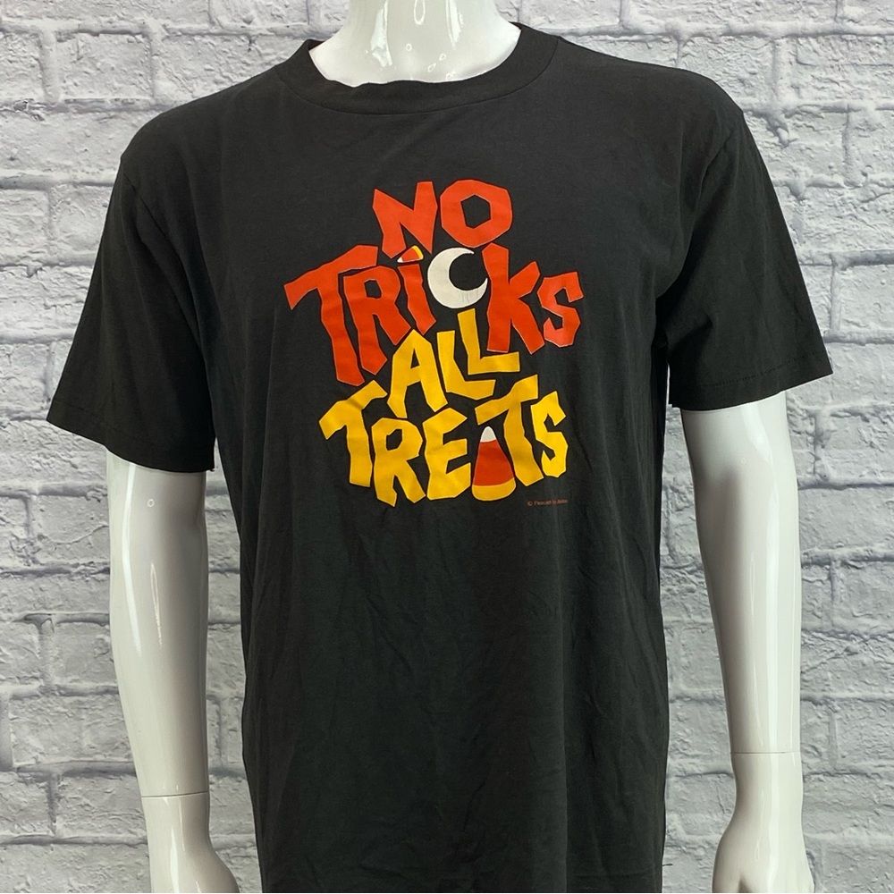 Vintage 1990s Halloween No Tricks All Treats Tee